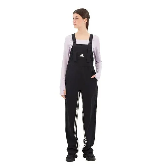 Adidas ALL-GENDER Dance DUNGAREE jumpsuit nylon overalls IN1816 Black XS New NWT - Picture 11 of 16